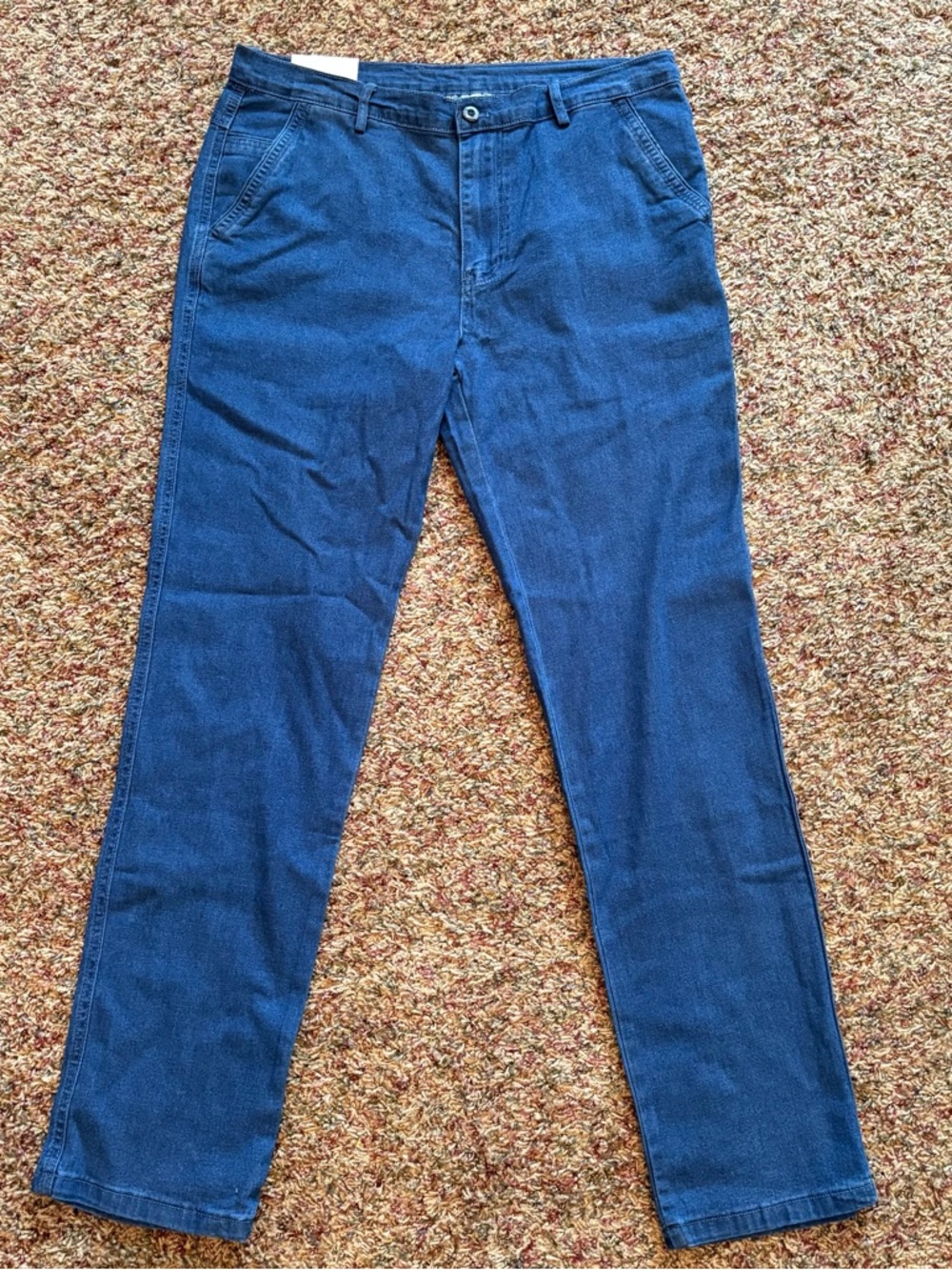 NWT JETT JEANS Men’s Classic Straight Fit Stretch Denim Blue Comfort Size 34L